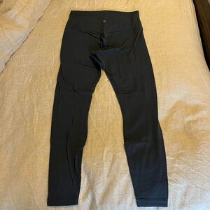 Lululemon Wunder Under Teal Gray Leggings 28" Inseam